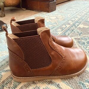Elephantito Tan Brown Chelsea Boots for Kids